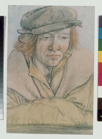 Ritratto di un giovane uomo con cappello da Leonhard Beck
